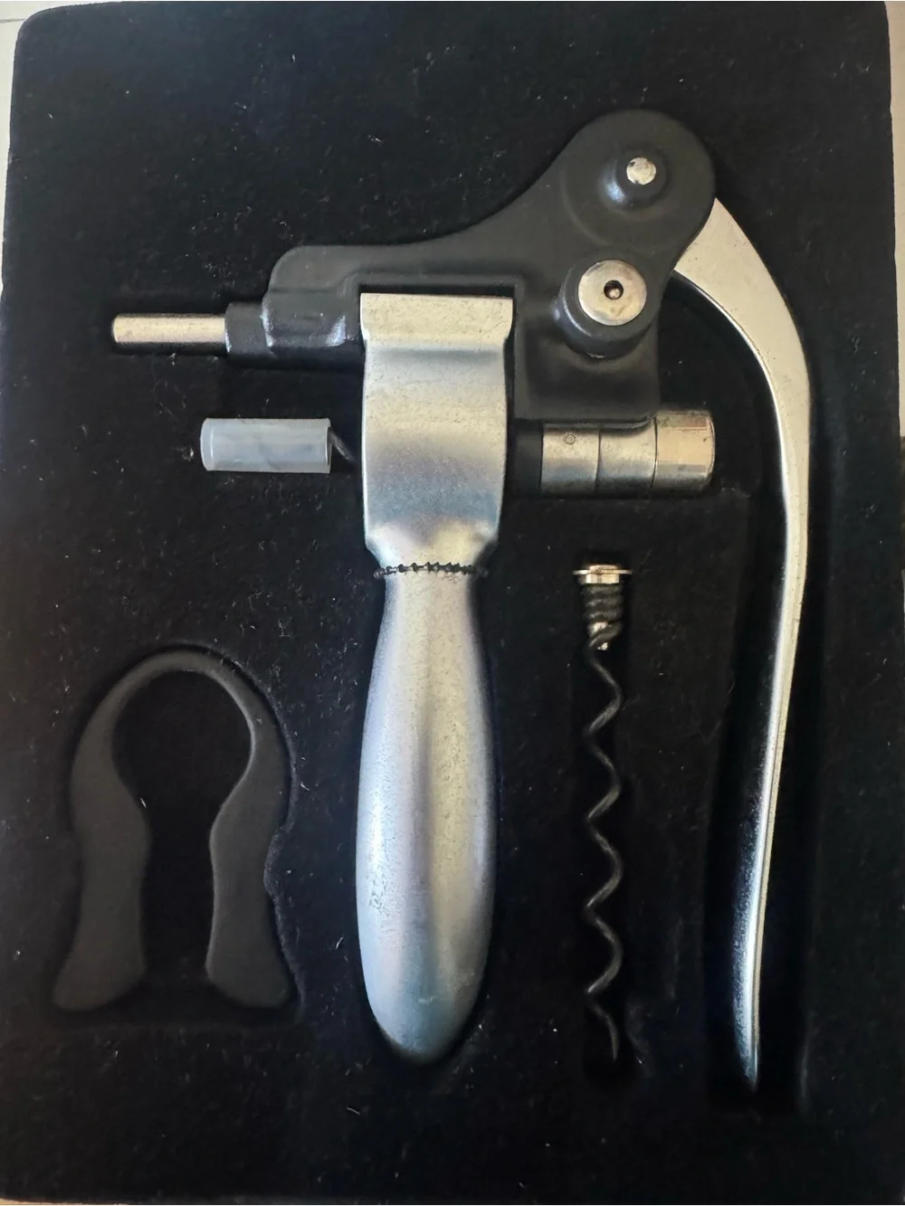 New Unused open box For Living Peacock Lever-Style Corkscrew Wine Opener